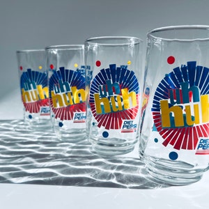 1980s Diet Pepsi Glass Set: Uh Huh New Kids on the Block Cups