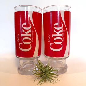 Two Coca Cola Glasses, 2 Coke Glasses