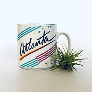 1980s Atlanta Mug, Typography, Atlanta Mug