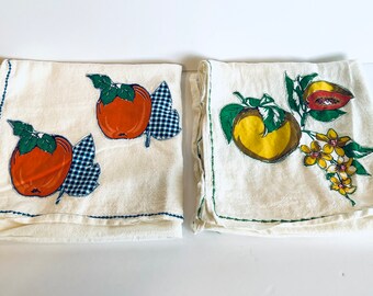 Set of 2 Fruit Tea Towels