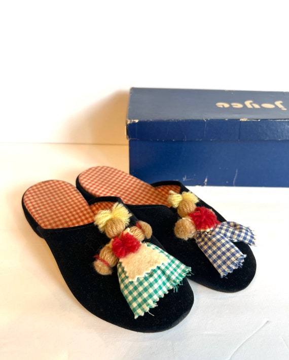 Vintage Children’s Size 3, Big Kids Slippers, Wom… - image 2