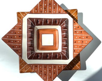 Set of 2 Matching Ceramic Ashtray, Mcm Ashtray