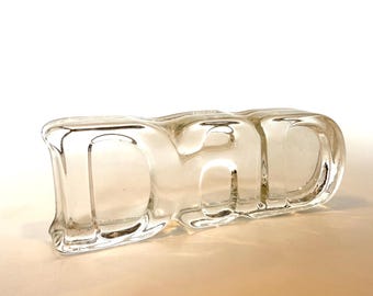 Placa de cristal para papá de Avon, regalo para papá