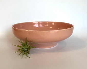 Soft Pink Serving Bowl, Pastel Pink Catchall Bowl