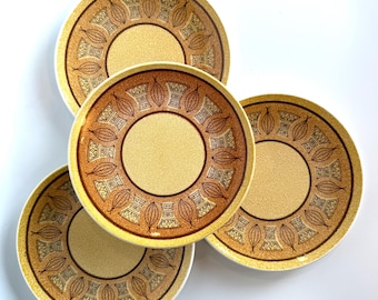 Vajilla moderna de los años 70, platos de postre Hearthside