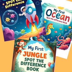 Spot the Difference Bundle for Kids Ages 3–5 | Preschool pack | 45 Printable Activities PDF + Online Version