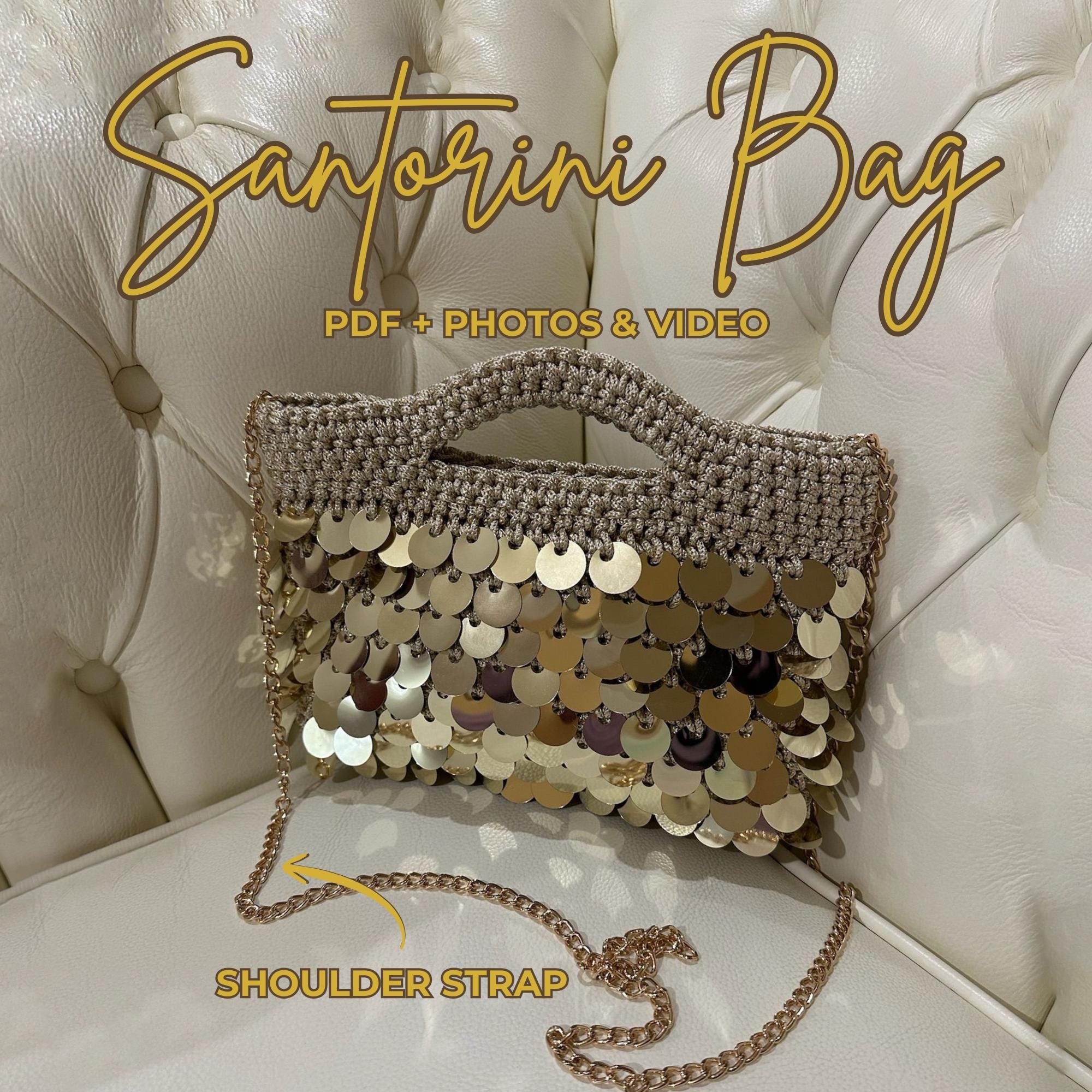 Borse Uncinetto Borsette Con Paillettes Borsa Fatta A Mano All