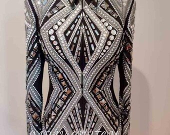 Western women show jacket Western Custom Rodeo Queen Showmanship jacket.Show clothing showmanship jacket.