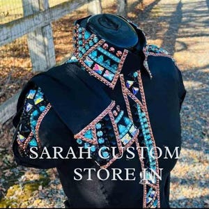 Retro Shirts . Western women show shirt Western Pleasure Show Shirt & Women Rail Shirt, Western custom Rodeo Queen Show Shirt , Showmanship