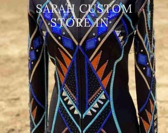 Western women show jacket Western Custom Rodeo Jacket Queen Showmanship jacket Custom made Jacket