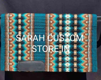 Western Show Saddle pad for horse western show saddle pad Wool Saddle pad 100% New Zealand Wool