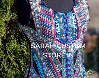 Western Women Show Vest Western Custom Rodeo Queen, Showmanship, Horsemanship , Western Pleasure Show Vest & Women Rail Vest.