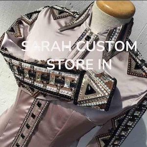 Retro Shirts . Western women show shirt Western Pleasure Show Shirt & Women Rail Shirt, Western custom Rodeo Queen Show Shirt , Showmanship,