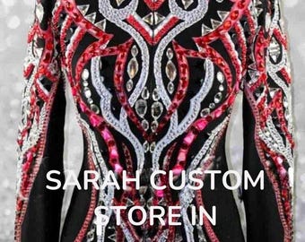Western women show jacket Western Custom Rodeo Queen Showmanship jacket.Show clothing showmanship jacket.