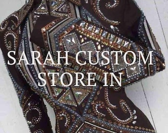 Western women show jacket Western Custom Rodeo Queen Showmanship jacket.Show clothing showmanship jacket.