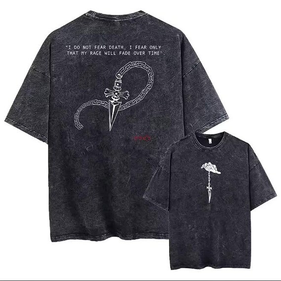 HXH Kurapika Vintage Washed Shirt - Anime Graphic Oversized Shirt