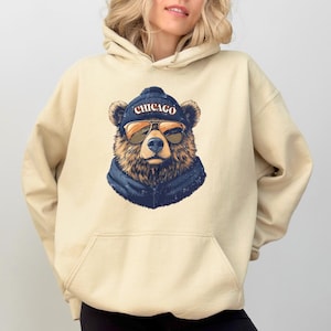 Vintage Chicago Football Sweatshirt, Trendy Fan Gifts, Game Day Apparel, Team Crewneck, Chicago Bears Fan Gear