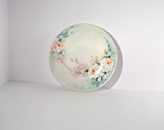 B & C Limoges Hand-Painted Plate | P. Kowalowski Studio | California-Decorated | c.1890–1910 | 8.5"