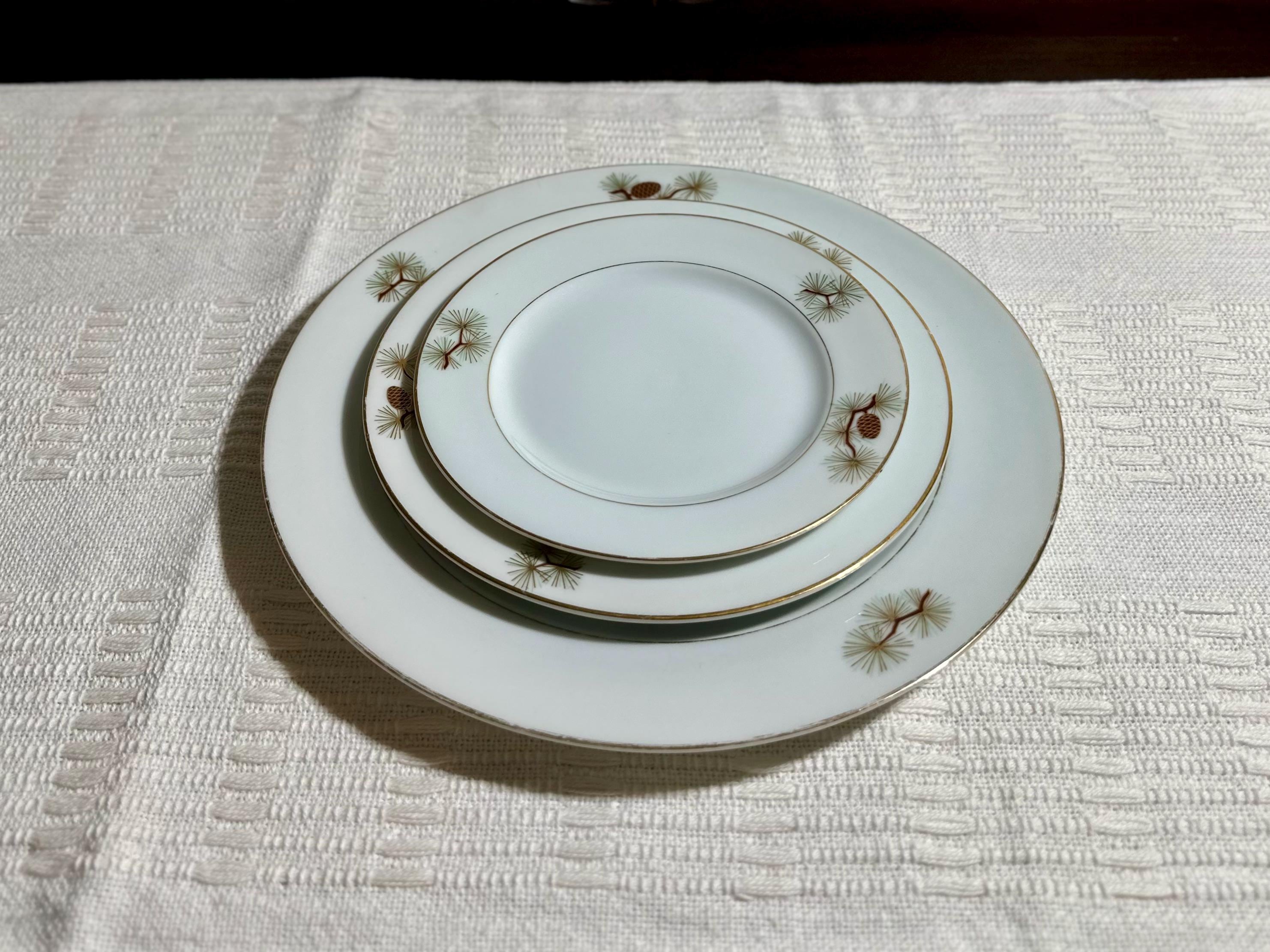 CECCONI CERAMICA 1970年代 皿 5枚セット Vintage pine cone dinnerware - Etsy 日本