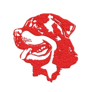 Dog Face Outline Embroidery Design: Pet Lover Stitch File (4-10 inch) (Digital Download)