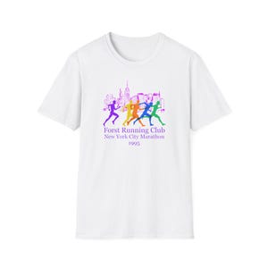 NYC Marathon Running Club T-Shirt by Forstdesign, Unisex Softstyle Tee, Gift for Runners, Sports Shirt, Marathon Apparel, Fitness Clothing