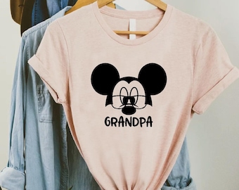 Disney Grandpa Shirt, Grandpa Disney Gift, Family Matching Disney Vacation Tee, Cute Grandpa T Shirt, Disneyland Trip Outfit