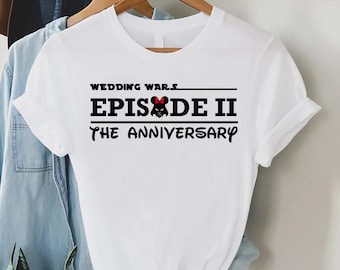 Wedding Wars Anniversary Shirt Set, Matching Couple T Shirts, Star Inspired Episode Tee, Funny Married Gift, Romantic Vacation Outfit