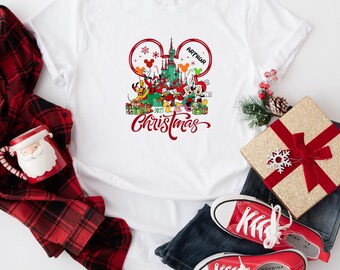 Disney Christmas Shirt 2025, Family Matching Holiday Tee, Mickey Christmas T-Shirt, Magical Xmas Trip Gift
