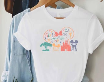 Girls Trip 2022 Shirt, Disney Vacation Tee, Matching Group Travel Top, Friends Theme Sweatshirt, Magical Park Outfit, Custom Trip Apparel