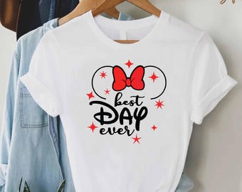 Most Expensive Day Ever Shirt, Best Day Ever Disney Shirt, Matching Family Vacation Tee, Minnie Mouse Bow Ears T Shirt