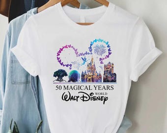 disney 50th anniversary shirt, walt disney world tee, magical years shirt, disney park outfit, epcot magic kingdom top, disney lover gift