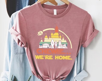 Star Wars Castle Shirt, Chewie We're Home Tee, Han Solo Disney Shirt, Retro Star Wars Tshirt, Magic Kingdom Gift for Movie Lovers