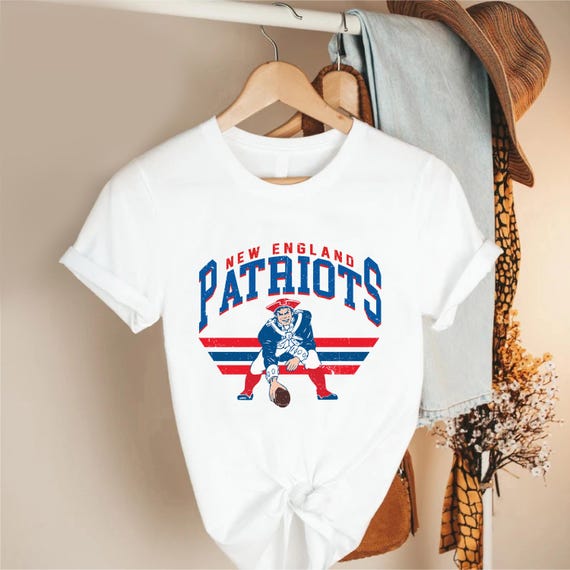 Patriot Mascot Football Shirt, Vintage Grid Iron Player Graphic Tee, Boston Fan Apparel