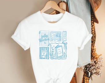 Fully Booked Shirt, Coffee and Reading , Book Lover Top, Literary  Apparel, One More Chapter