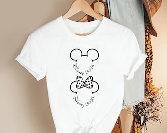 disney trip shirt, matching vacation tee, 2026 park outfit, mouse ears bow shirt, family travel tshirt, women summer top