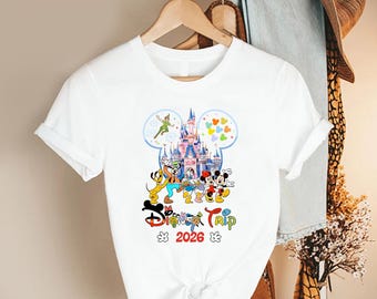 Cartoon Theme Park Trip Shirt, Castle Character Tee, Family Vacation Shirt, Magic Park Outfit, Trip 2026 Tee