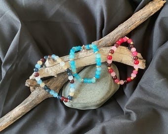 Handmade Glass Bead Bracelets
