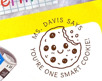 Personalized Teacher Cookie Stamp: Custom Classroom Grading Stamp