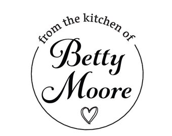 From the Kitchen of Personalized Custom Rubber Stamp or Self Inking Stamp Food Baking Home Sweet Home Baking
