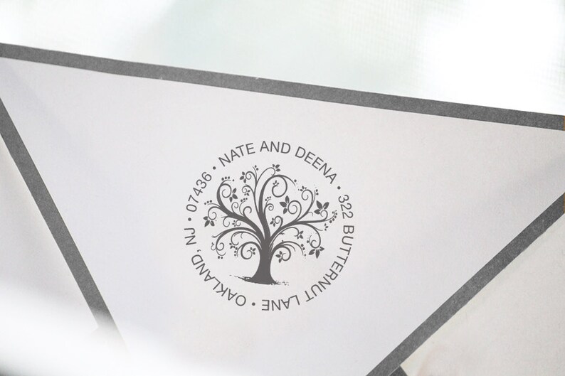 Tree Branches Return Address Stamp Personalized Custom Return Address Rubber Stamp or Self Inking Whimsical Tree Nature