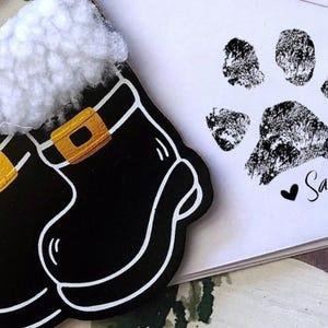 Dog Paw Print Stamp, Pet Print Autograph Stamp Name Custom Rubber or Self Inking Stamp - Dog, Cat Personalized Animal Lover Gift Signature zdjęcie 2