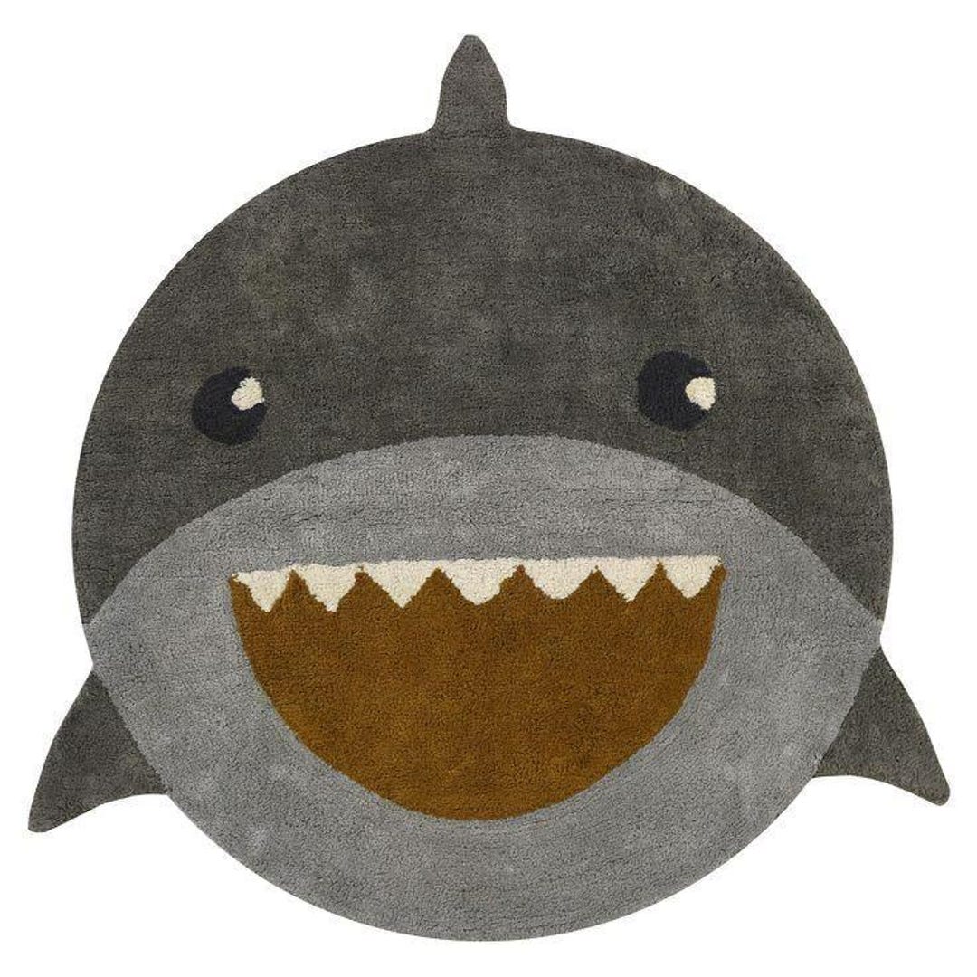 Handmade Tufted Shark Rug – Cute Animal Shaped Carpet for Kids Room ...