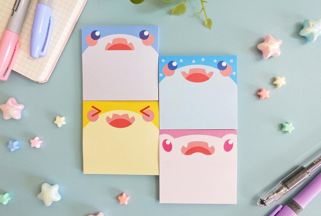 Shark Fine Note Shark Sticky Notes - Etsy