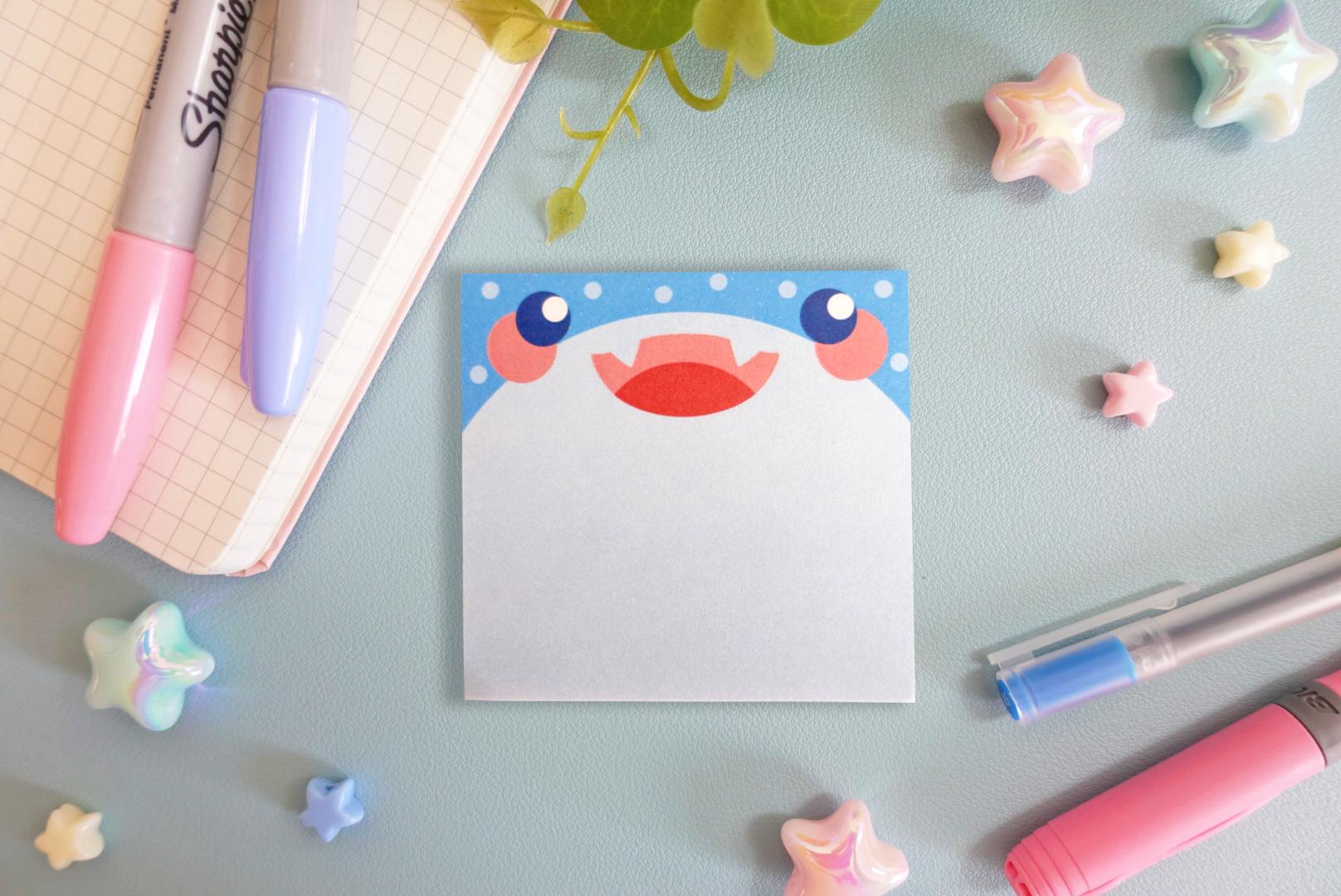Shark Fine Note Shark Sticky Notes - Etsy