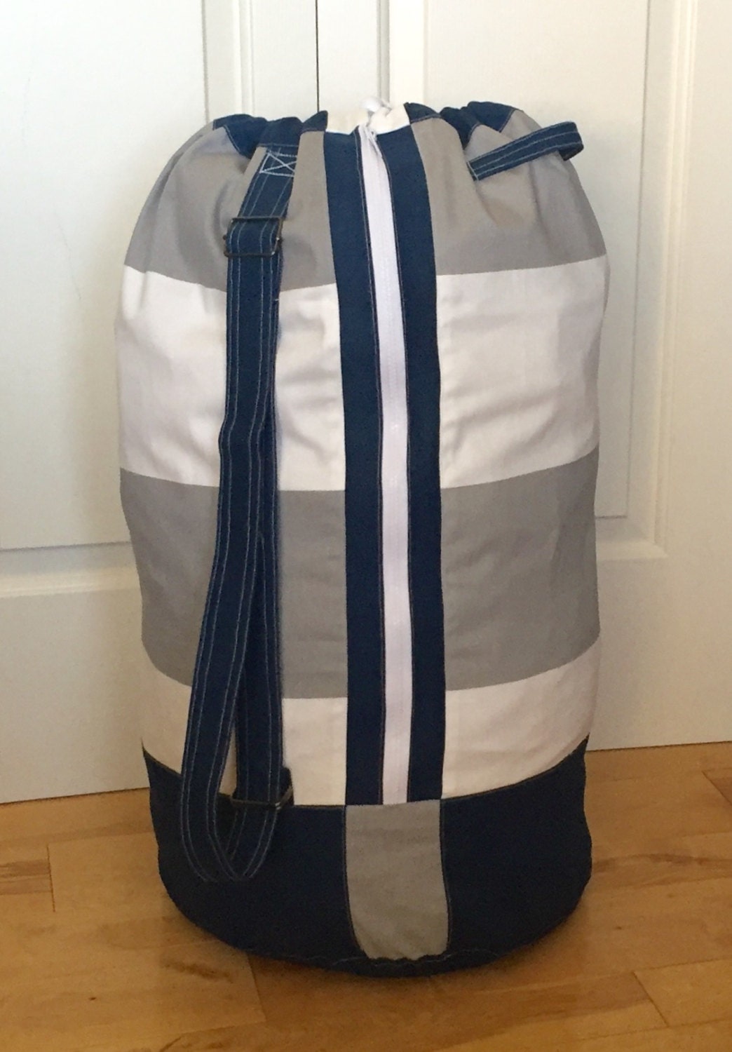Navy Blue Personalized Duffle Bag