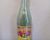 Vintage Soda Bottle RC Cola Royal Crown