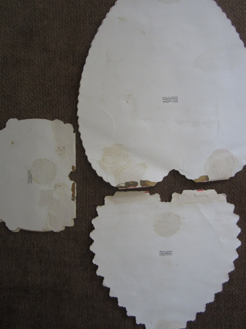 Antique Vintage Valentines Day Greeting Cards Lot of 3 Die Cut
