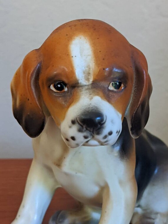 Vintage Lefton Dog Figurine Figure Beagle Etsy
