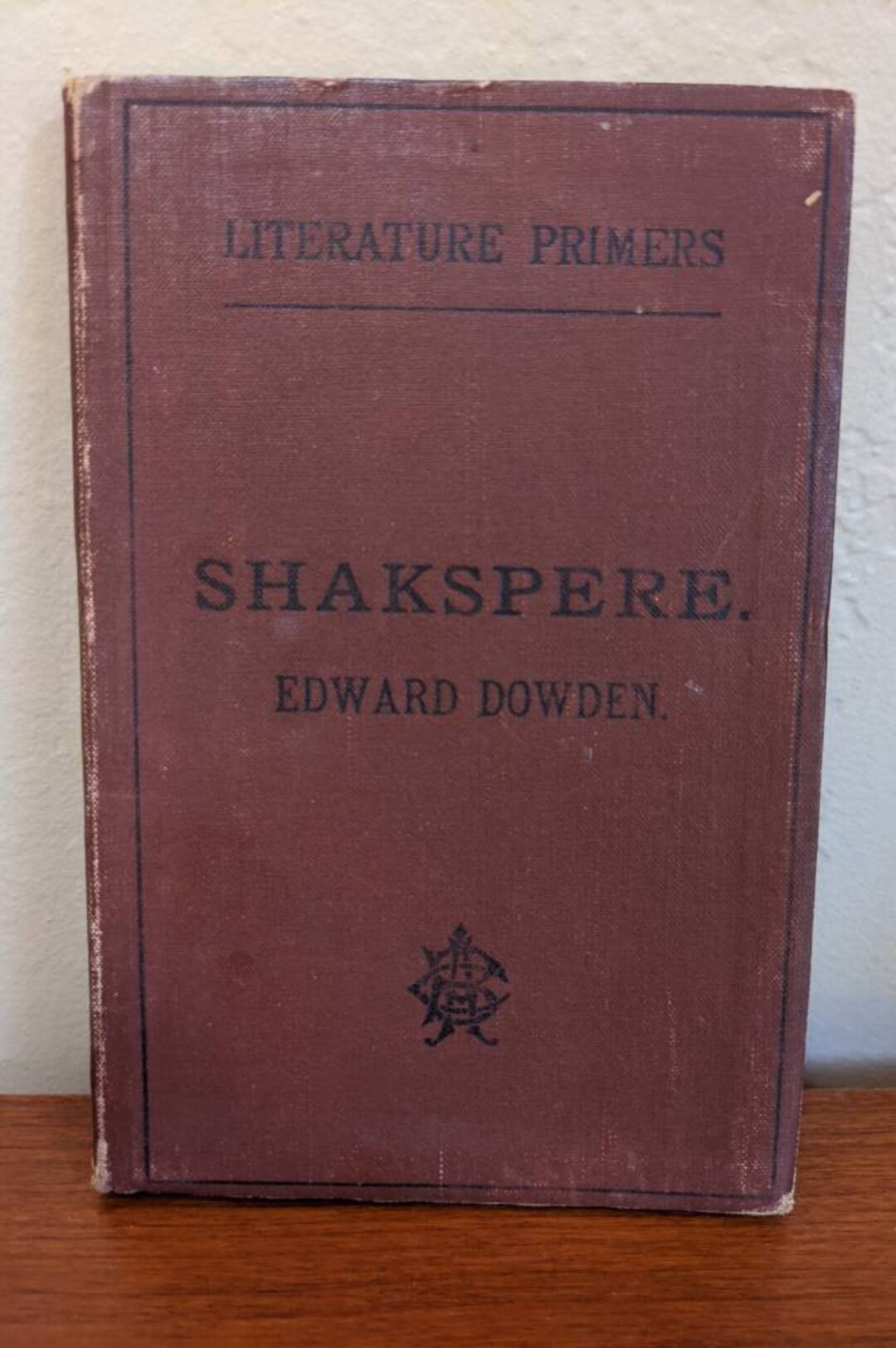 Antique Book Shakespeare Literature Primer Edward Dowden Decor Etsy