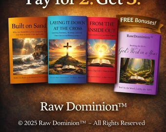 Kolekcja Odnowy Duchowej | 5 fundamentalnych chrześcijańskich e-booków dla przemiany serca i umysłu | Raw Dominion™